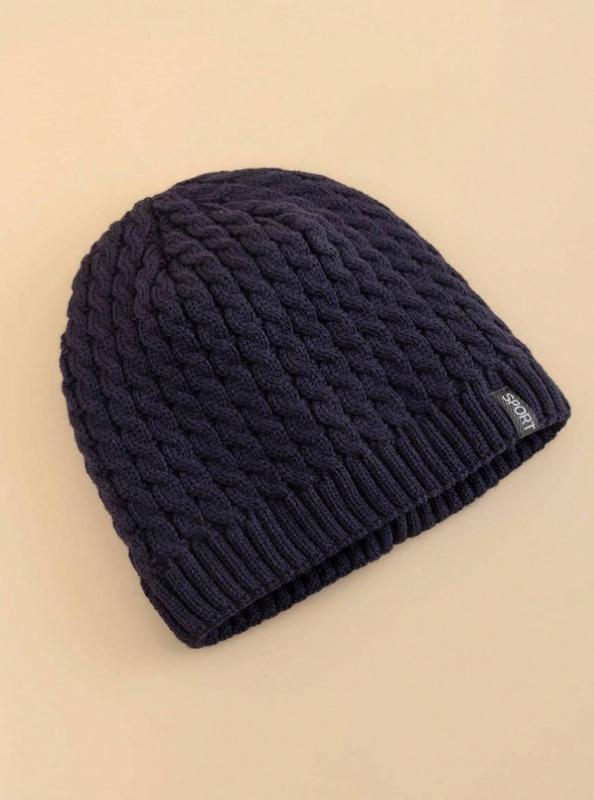 کلاه بافتنی زمستانه مردانه (تک سایز) (naf.shein.21.83)