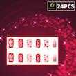 ناخن مصنوعی(طرح کریسمس پک 24 عددی)(Min-7.0 TM)