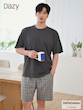 ست 2 تکه تی شرت و شلوارک مردانه DAZY (سایز 42 تا 48) (naf.Shein.88.32)