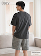 ست 2 تکه تی شرت و شلوارک مردانه DAZY (سایز 42 تا 48) (naf.Shein.88.32)