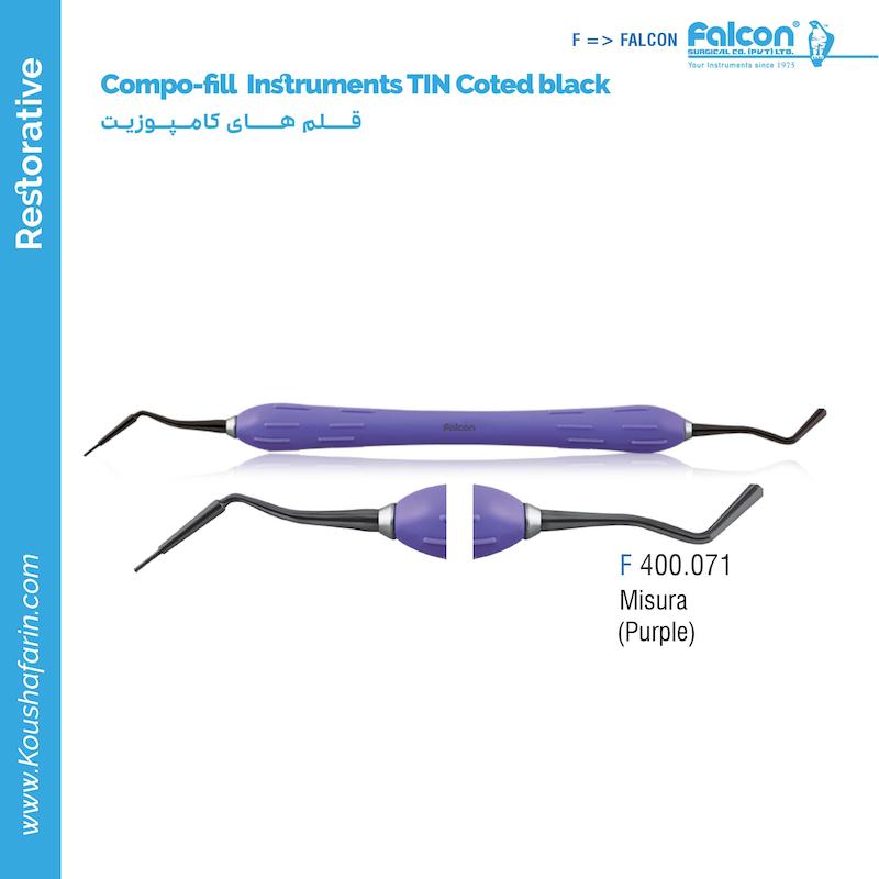 قلم کامپوزیت طرح LM تیتانیومی Falcon - (Missura-Purple)