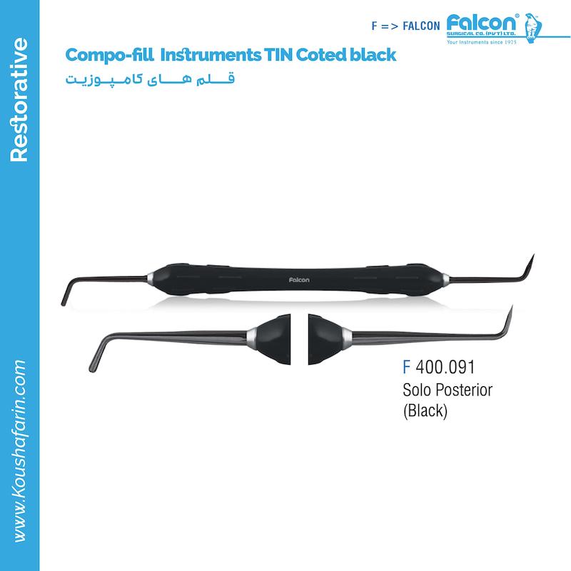 قلم کامپوزیت طرح LM تیتانیومی Falcon - (Soloposterior-Black)