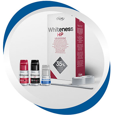 کیت بلیچینگ شیمیایی - Whiteness HP FGM 