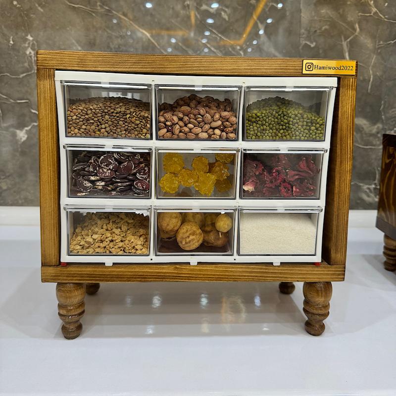 باکس حبوبات۹خونه ۸۰۰گرمی