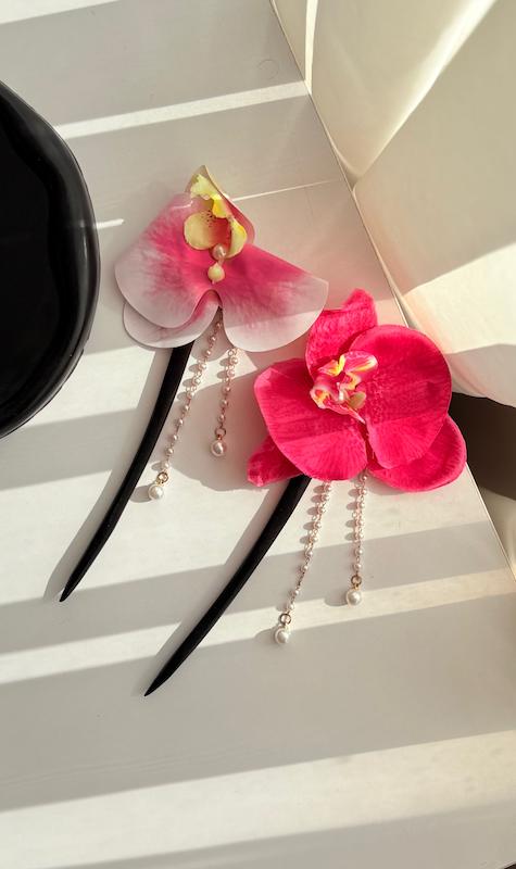 کانزاشی چوبی گل ارکیده 🌸🩷