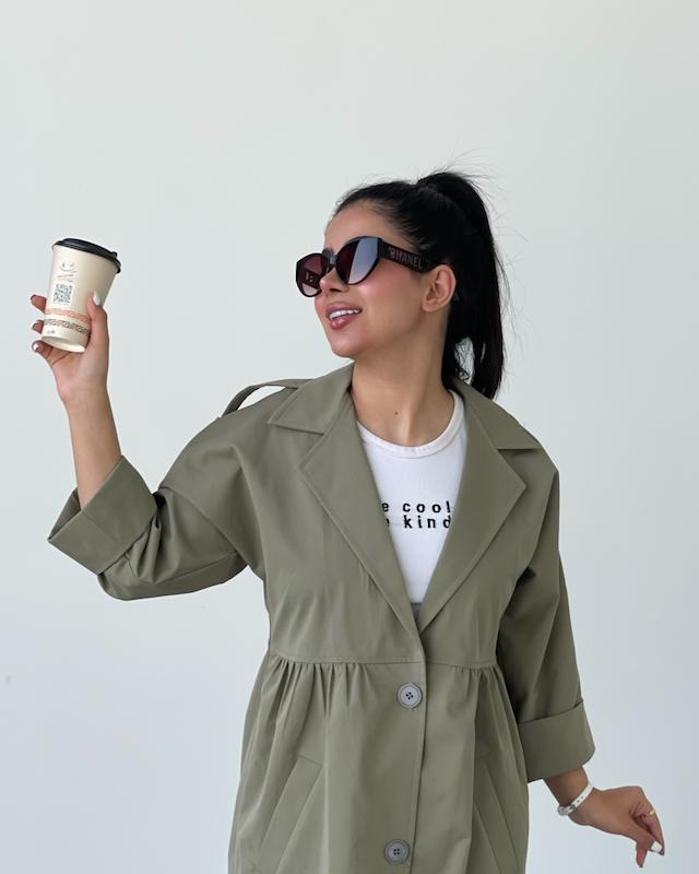 مانتو پاییزی کمر گِنی🍁