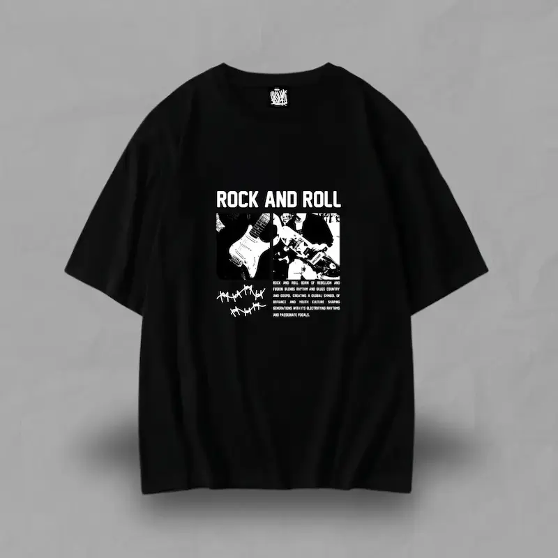 تیشرت آستین کوتاه Rock&Roll