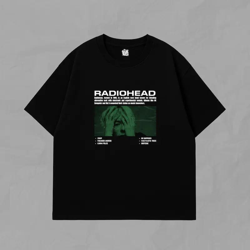 تیشرت آستین کوتاه Radio Head-Yorke