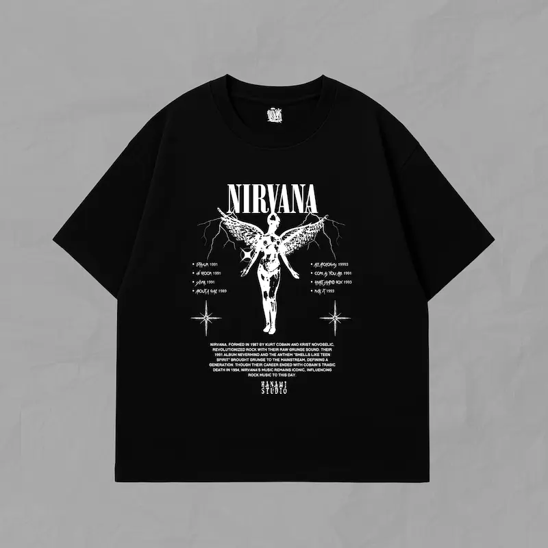 تیشرت آستین کوتاه Nirvana-thunder