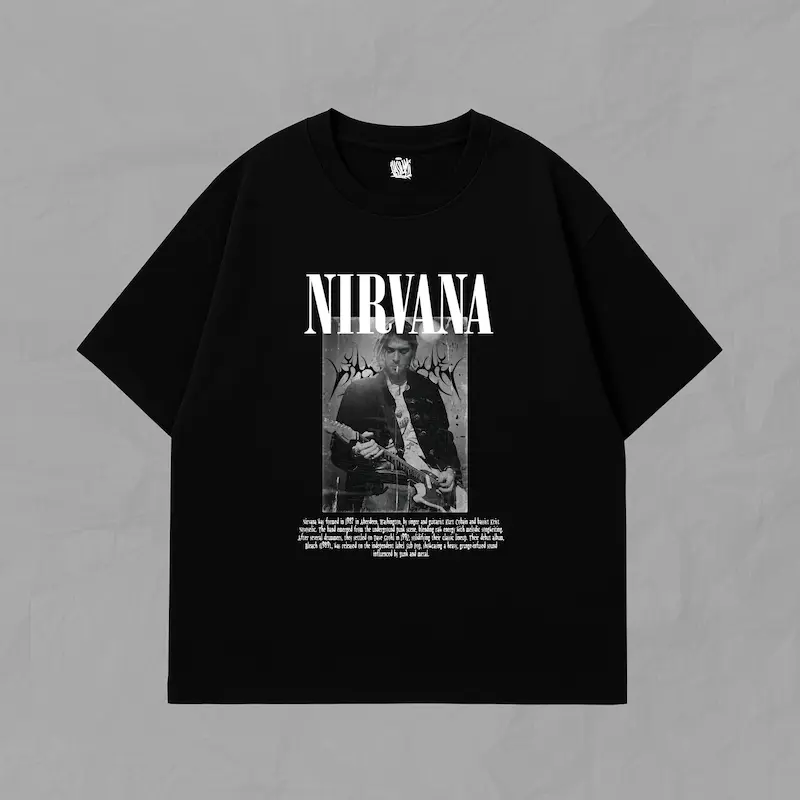 تیشرت آستین کوتاه Nirvana-kurt