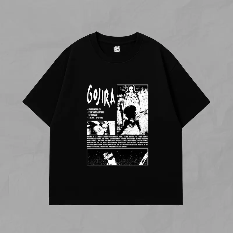 تیشرت آستین کوتاه Gojira-Tracks