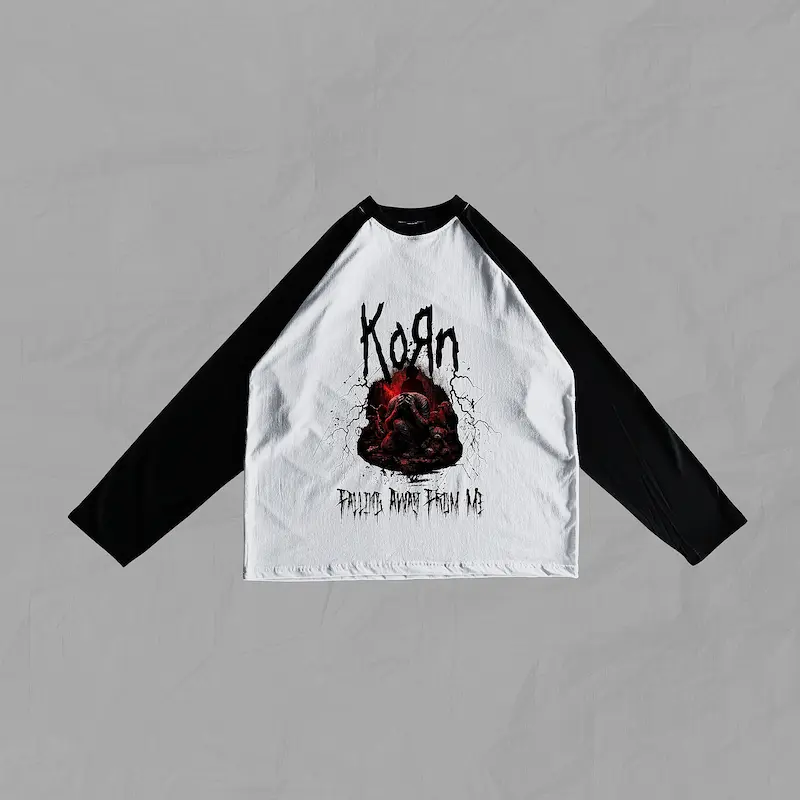تیشرت آستین رگلان اور سایز (بدون جنسیت) Korn-Falling Away From Me