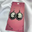 گوشواره ی مشکی گاتیک طرح skull وارداتی