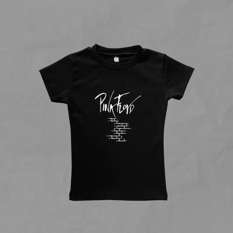 تیشرت دخترانه ی فیت Pink Floyd-The wall