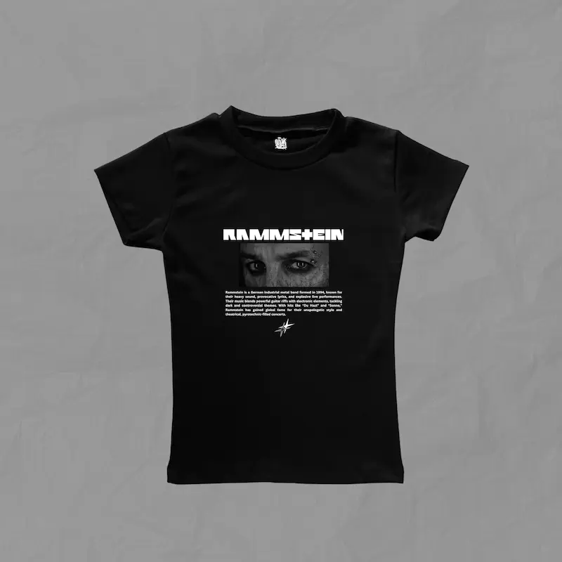 تیشرت دخترانه ی فیت Rammstein