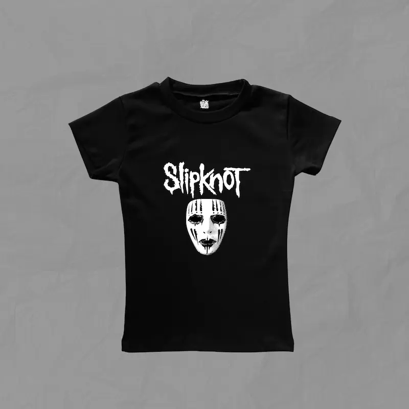 تیشرت دخترانه ی فیت Slipknot-Mask