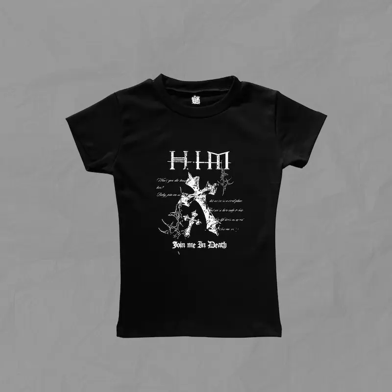 تیشرت دخترانه ی فیت Him-Join me in death