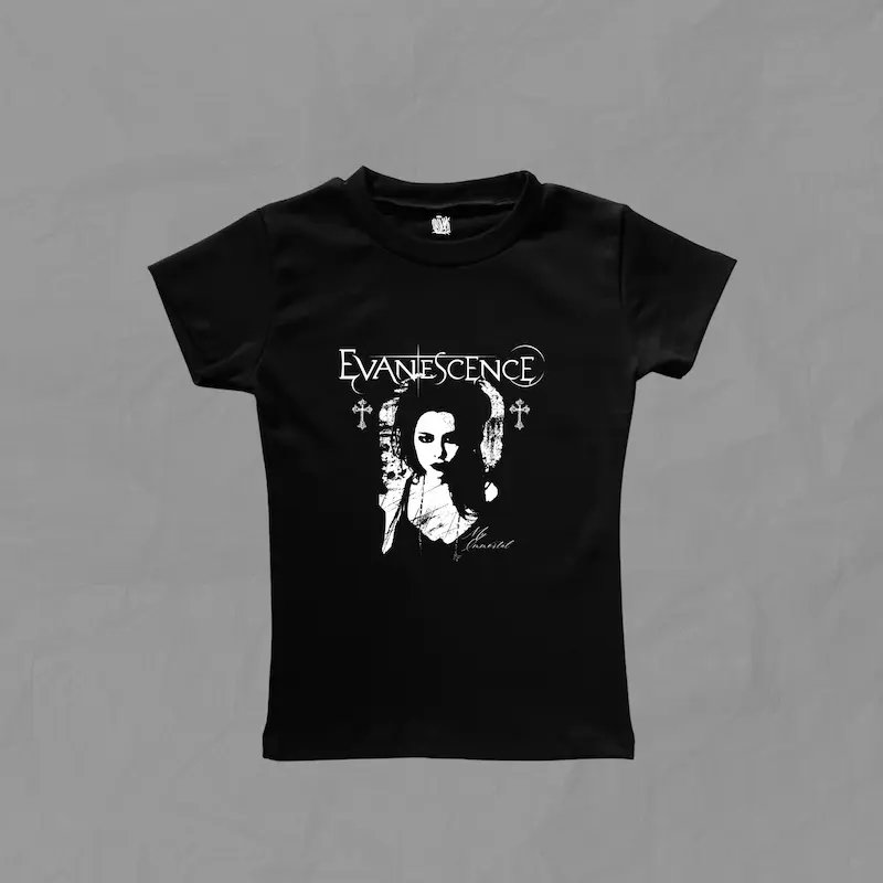 تیشرت دخترانه ی فیت Evanescence-My immortal