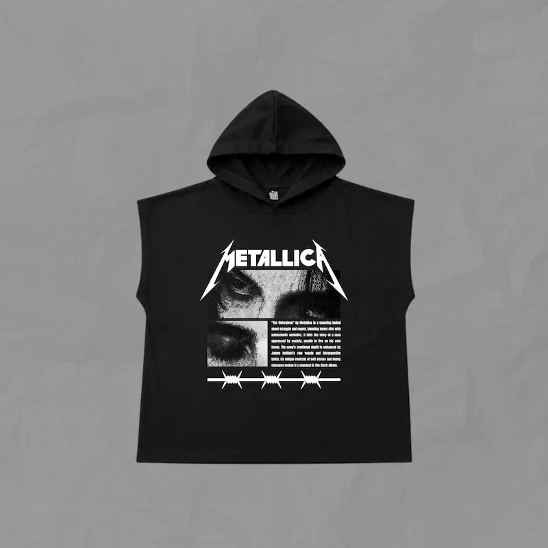 رکابی کلاهدار اور سایز طرح Metallica-Unforgiven