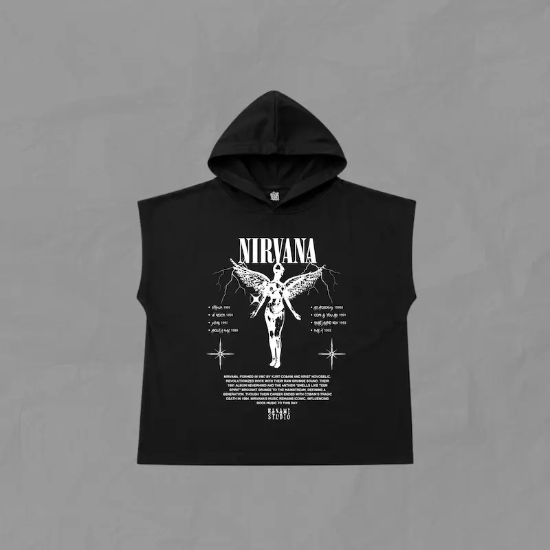 رکابی کلاهدار اور سایز طرح Nirvana-Thunder