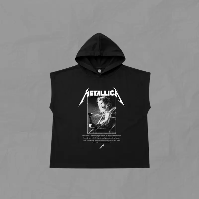 رکابی کلاهدار اور سایز طرح Metallica-James