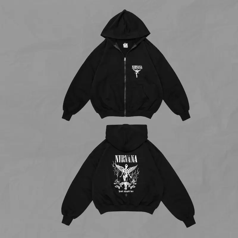 سویی شرت مرچ nirvana-Heart shped box