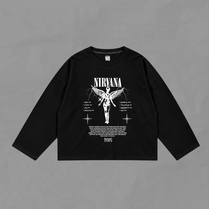آستین بلند پاییزه  Nirvana - Thunder
