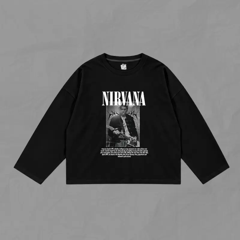 آستین بلند پاییزه Nirvana - kurt cobain
