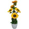 گلدان به همراه گل مصنوعی مدل آفتابگردان کد 5G