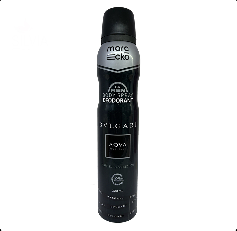 اسپری خوشبو کننده بدن مردانه بولگاری آکوآ Bvlgari Aqva Pour Homme مارک اکو 200 میل