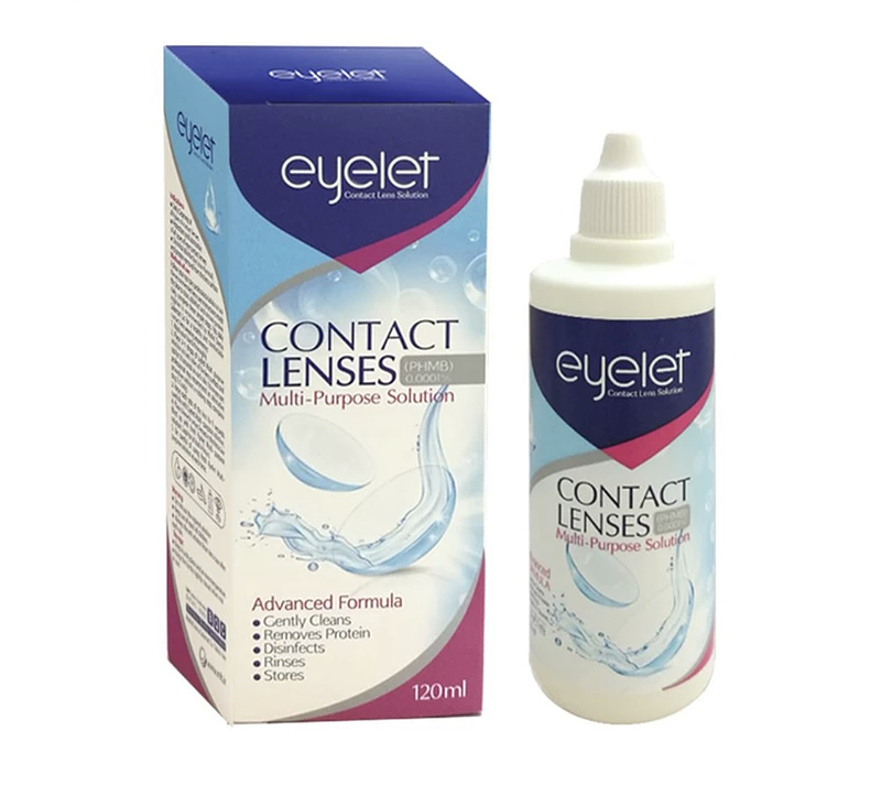 محلول شستشوی لنز آی لت مدل contact lenses حجم 120 میلی لیتر