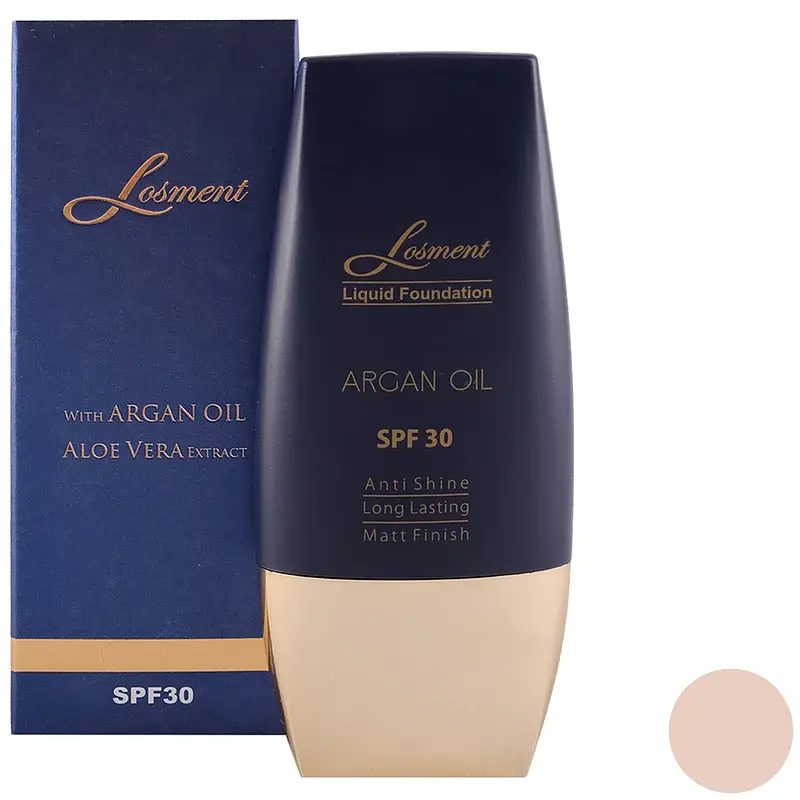 کرم پودر تیوپی لوسمنت SPF30 شماره L221 حاوی روغن آرگان و آلوئه ورا