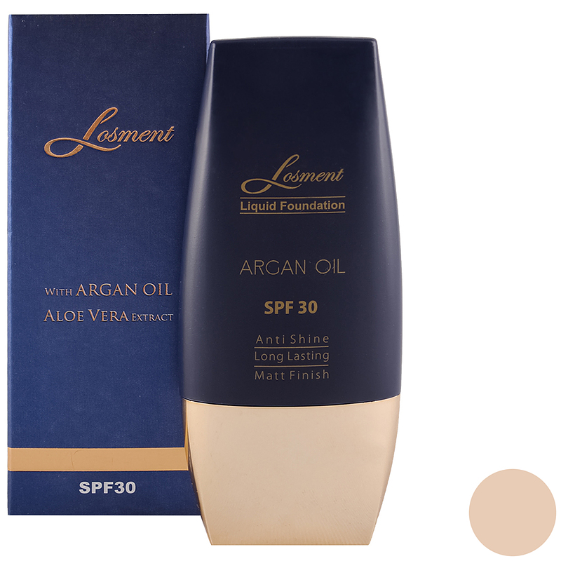 کرم پودر تیوپی لوسمنت SPF30 شماره L222 حاوی روغن آرگان و آلوئه ورا