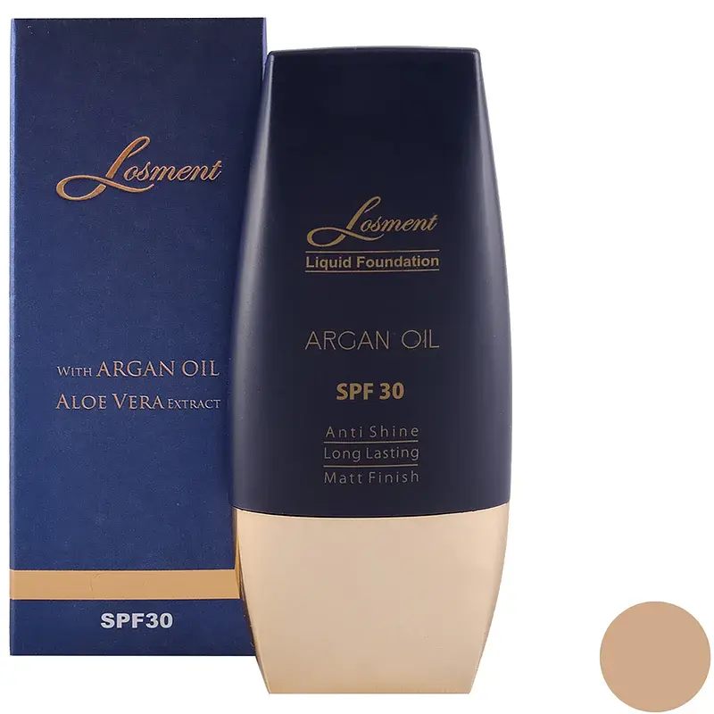 کرم پودر تیوپی لوسمنت SPF30 شماره L225 حاوی روغن آرگان و آلوئه ورا