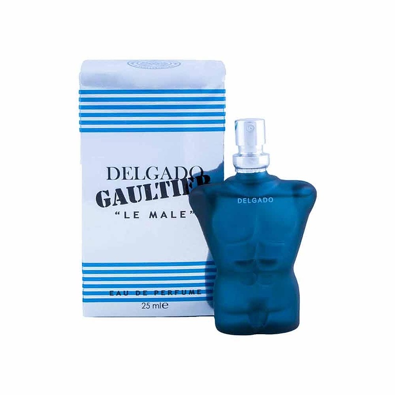 ادکلن مینیاتوری دلگادو DELGADO مردانه مدل گوتیر GAULTIER LE MALE حجم 25 میل