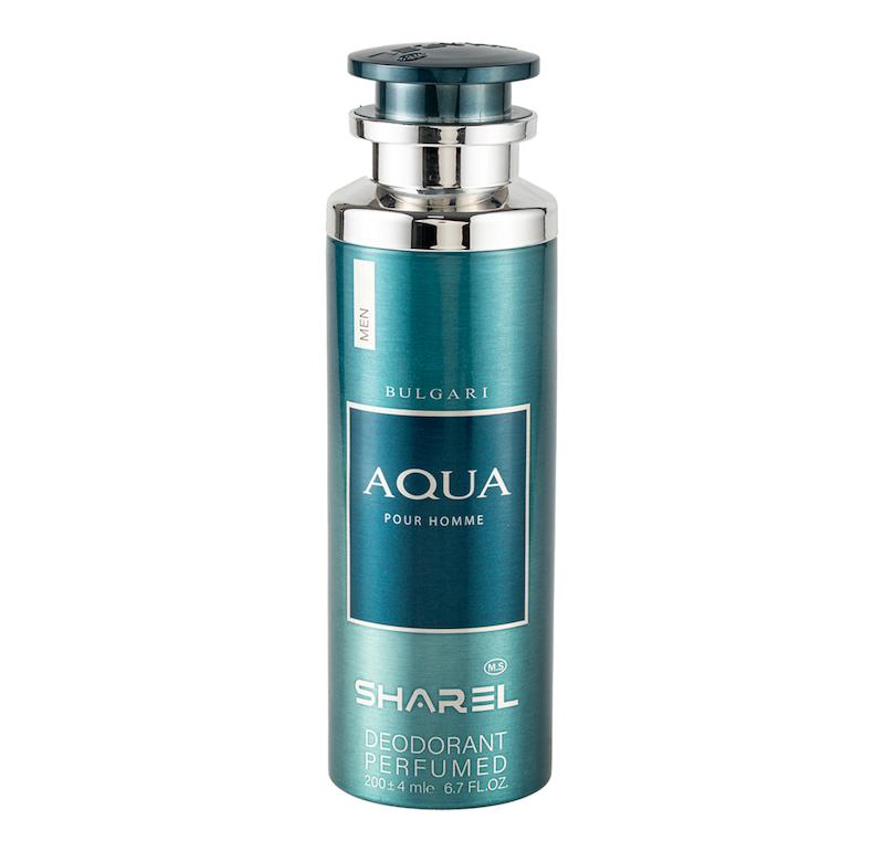 اسپری دئودورانت مردانه شارل مدل آکوآ بولگاری Aqva Pour Homme حجم 200 میلی لیتر