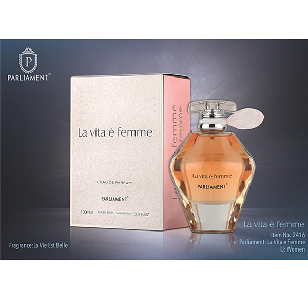 ادکلن لاویتا فم(رایحه لاویست بل لنکوم) پارلمنت PARLIEMENT LA VITA Eau De Perfume