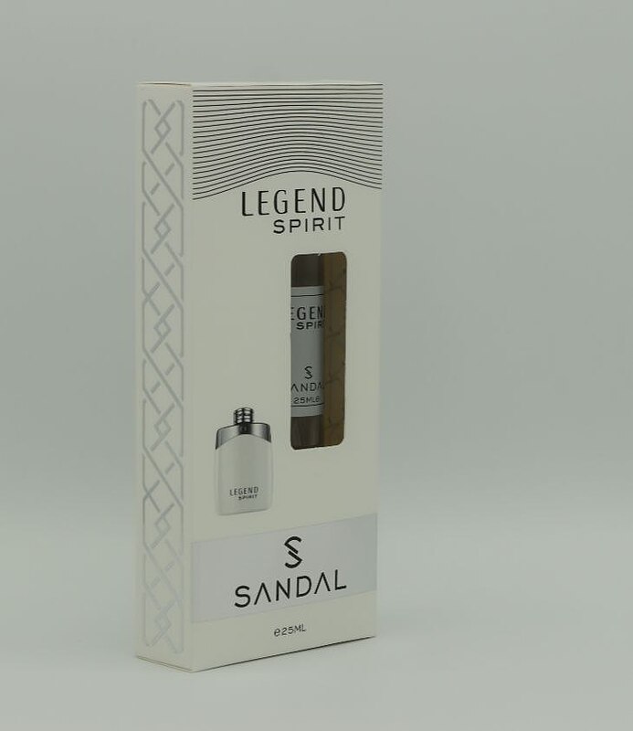 عطر جیبی مردانه مدل Legend Spirit حجم 25میل صندل