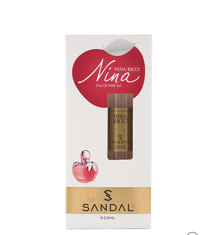 عطر جیبی مردانه مدل Nina Ricci حجم 25میل صندل