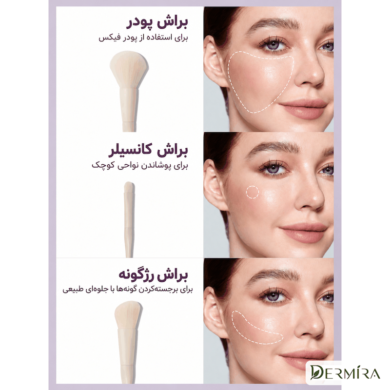 ست براش آرایشی ۶ تکه شیگلم مدل Pro Core (5)