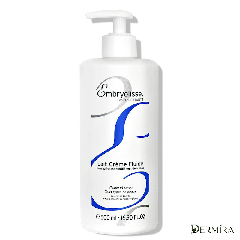 کرم مرطوب‌کننده امبریولیس Lait-Crème Fluide+ در بطری پمپی ۴۰۰ میلی‌لیتر