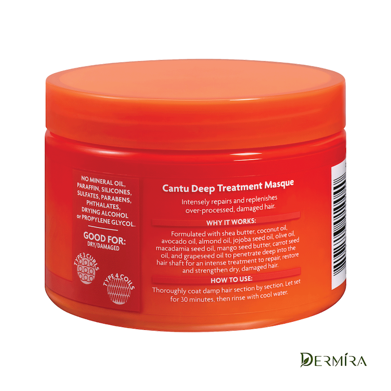 ظرف ماسک موی کانتو شی باتر Deep Treatment Masque با نمای برچسب محصول