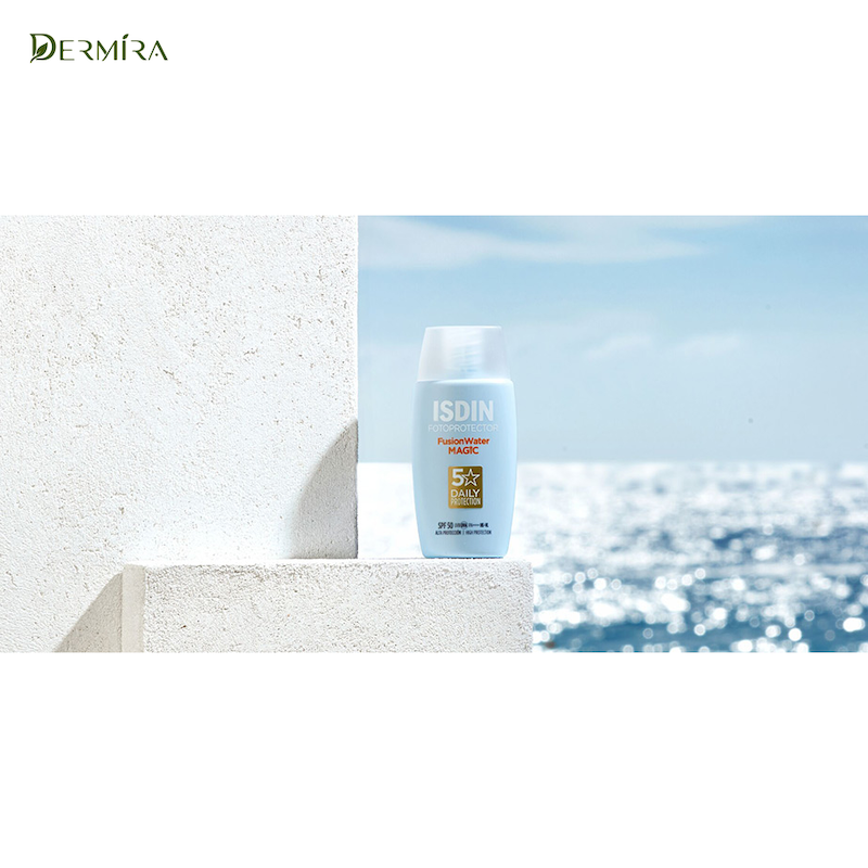 ضدآفتاب فیوژن واتر مجیک ایزدین SPF 50 حجم ۵۰ میل