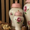 جینجرجار سرامیکی طرح رز صورتی