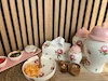ست سرامیکی شاه‌نشین طرح رز صورتی