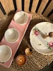 ست سرامیکی شاه‌نشین طرح رز صورتی
