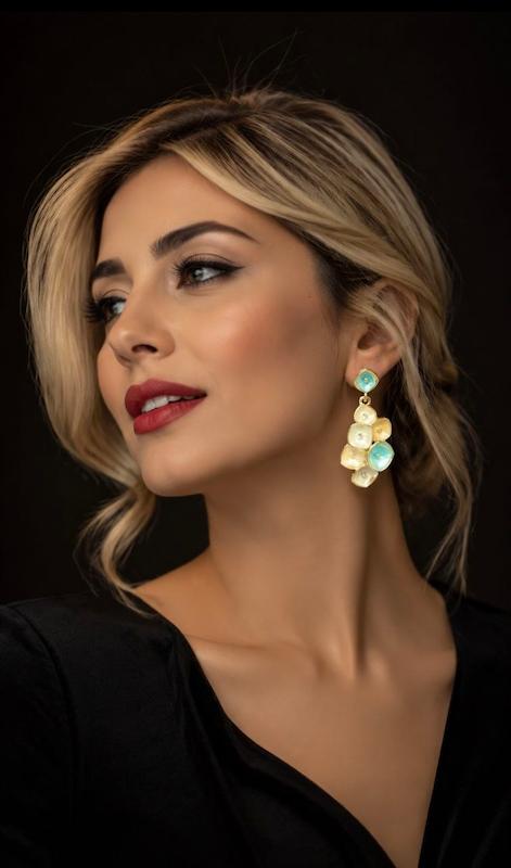 گوشواره مینا کاری