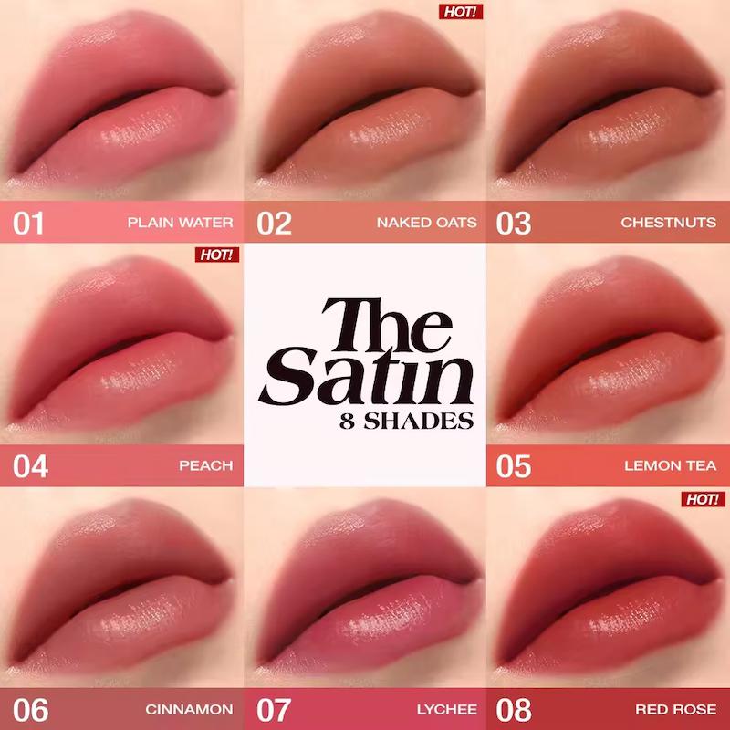 رژلب براقِ ‘’ SATIN ‘’ او تو او | O.TWO.O