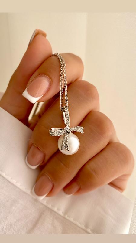 گردنبند پاپیون سیلور ژوپینگ 