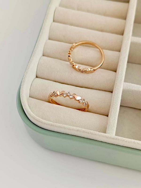 انگشتر مینیمال قلبی ژوپینگ 